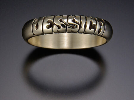 Hand-Carved 4mm 14 kt Gold