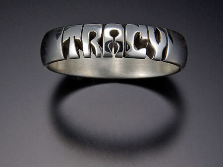 Hand-Carved 5mm Sterling Silver Comfort-Fit Band