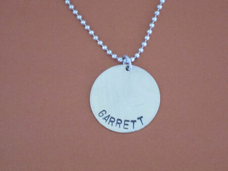 Sterling Silver 1-inch Disc Necklace