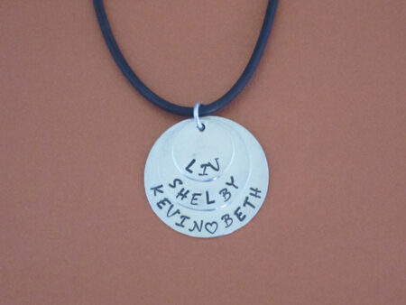 Sterling Silver Triple Disc Necklace